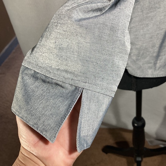 B. Moss button down top Sz M - Picture 3 of 7